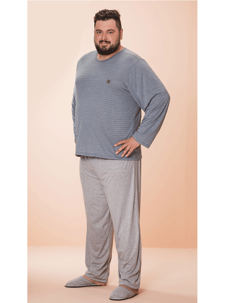 Pijama Pantalón Hombre Plus Size 8643 – Marie France